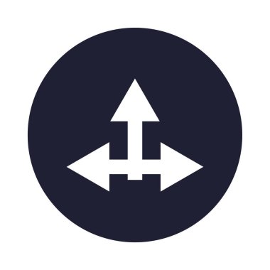 ok düz ikon vektör illüstrasyonu