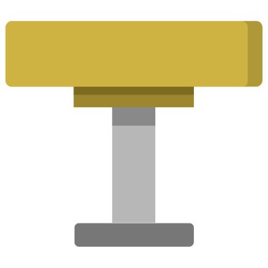 sandalye simgesi, vektör illüstrasyonu basit tasarım 