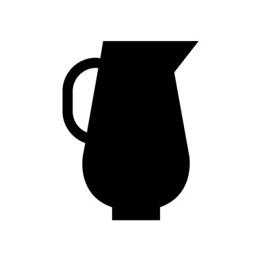 jug glyph simgesi, vektör illüstrasyon tasarımı