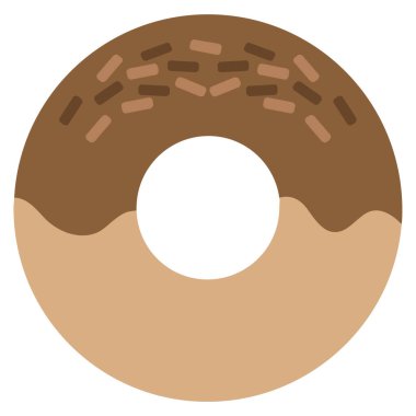 tatlı çörek ikonu vektör illüstrasyonu    