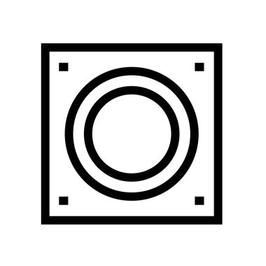 hoparlör ikon vektör illüstrasyon arka planı 