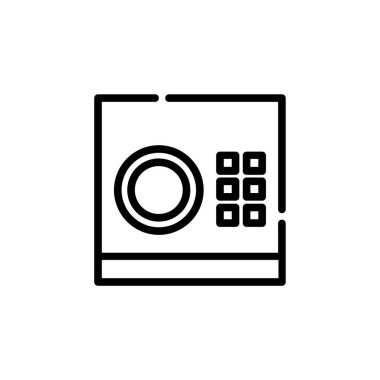 Beyaz arkaplanda güvenli simge