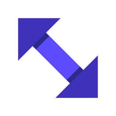 Projeniz için çift ok vektör simgesi