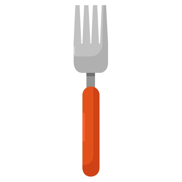 stock vector fork flat icon, vector illustration