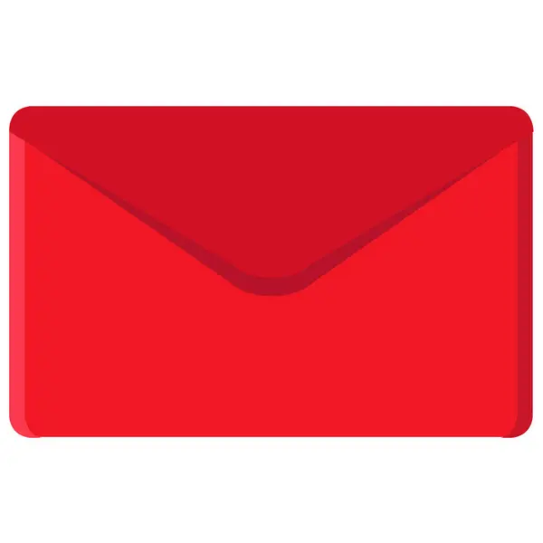 Posta Zarfı Simgesi Zole Edilmiş Beyaz Arkaplan Üzerindeki Posta Iletisi — Stok Vektör