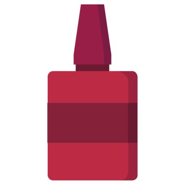 Düz bir arkaplanda izole edilmiş oje simgesi. 