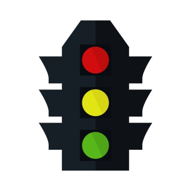 Trafik ışığı simgesi. vektör illüstrasyonu