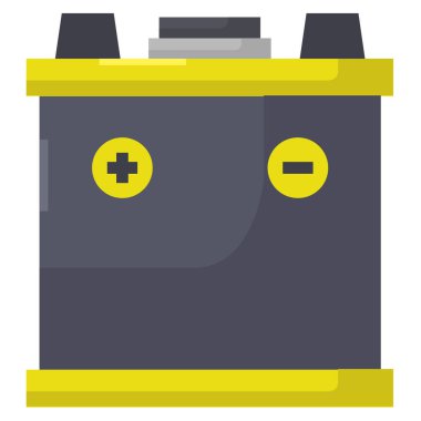 pil simgesi, vektör illüstrasyonu