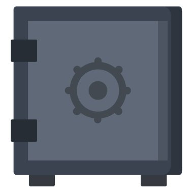 Beyaz arkaplanda güvenli simge