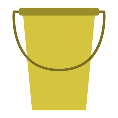 Kova vektör çizimi beyaz arkaplanda izole edildi