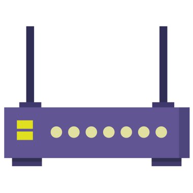 router simgesi vektör illüstrasyonu