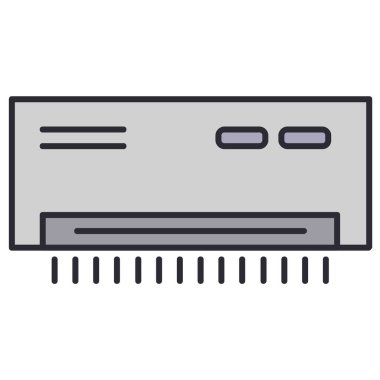 Web sitesi, sembol ve sunum için klima simgesi