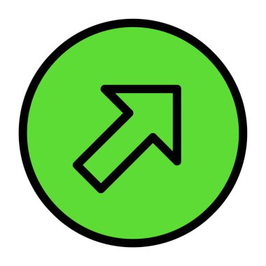 ok ağ simgesinin vektör ilülasyonu 