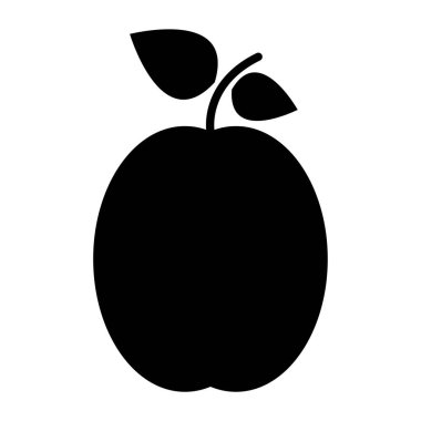 elma meyvesi simgesi, basit stil