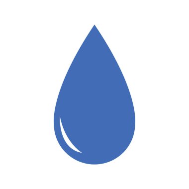 mavi su damlası vektör illüstrasyonu