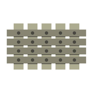 Beyaz arka plan üzerinde izole çit simgesi