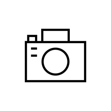 kamera simgesi vektör illüstrasyonu