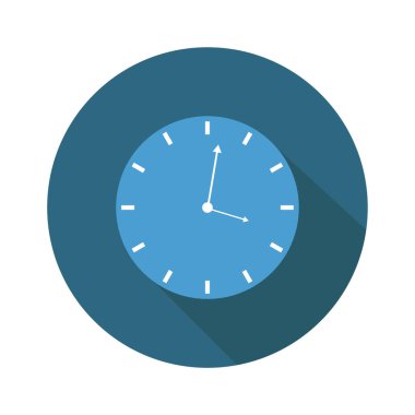 Vektör Saati düz biçim simgesi