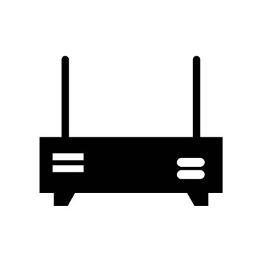 router simgesi vektör illüstrasyonu