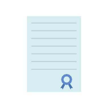 diploma simgesi vektör illüstrasyonu