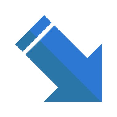 Web ve mobil uygulama tasarımınız için ok simgesi çizimi arkaplanı, ok logosu 