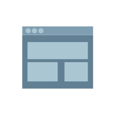 Tarayıcı vektör çizimi beyaz arkaplanda izole edildi