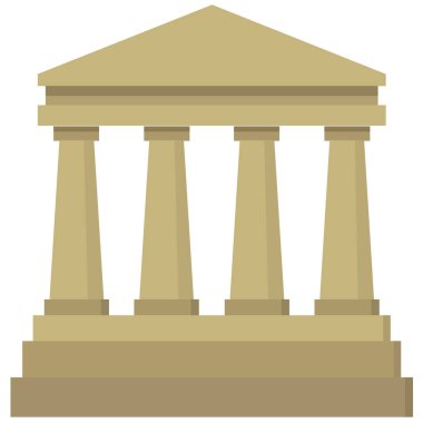 Binanın düz tasarım sütunu