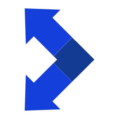 Web ve mobil uygulama tasarımınız, ok logosu konseptiniz için ok simgesi çizim arkaplanı 