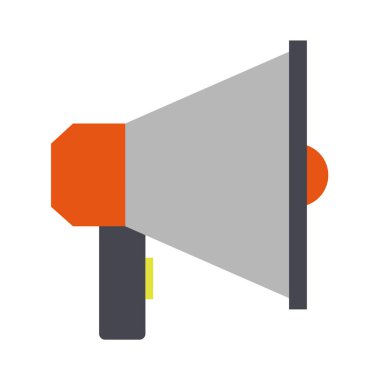 Megafon simgesi, vektör illüstrasyon tasarımı.