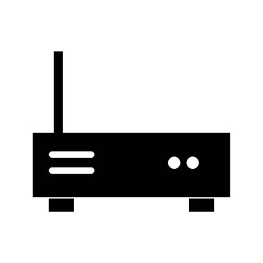 router simgesi vektör illüstrasyonu