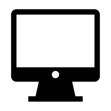 bilgisayar izleme simgesi, vektör illüstrasyonu 