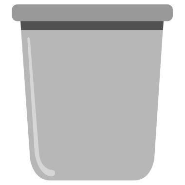 Kova vektör çizimi beyaz arkaplanda izole edildi