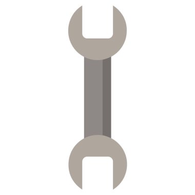 İngiliz anahtarı beyaz arkaplanda izole edildi