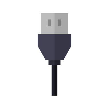 Beyaz arkaplanda modern usb simgesi     