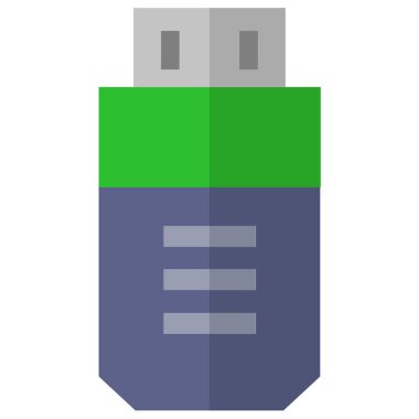 Beyaz arkaplanda modern usb simgesi     