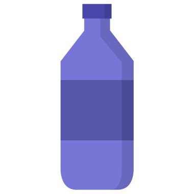 Beyaz arkaplan, vektör, illüstrasyon üzerinde izole su şişesi simgesi