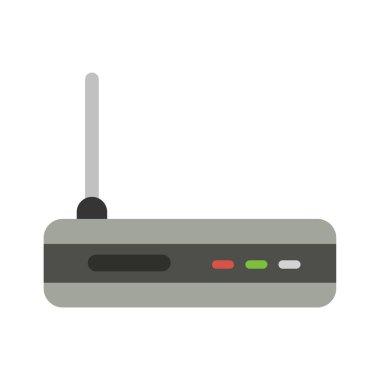 router simgesi vektör illüstrasyonu