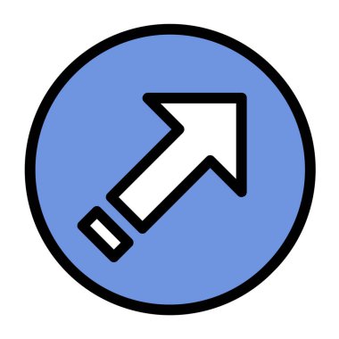 ok ağ simgesinin vektör ilülasyonu 