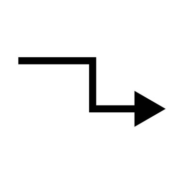 ok düz ikon vektör illüstrasyonu