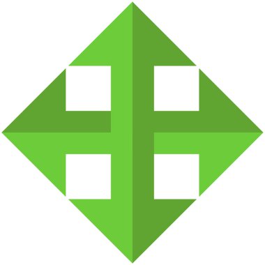 Beyaz bir arka plan üzerinde gösterilen simge okları genişletin