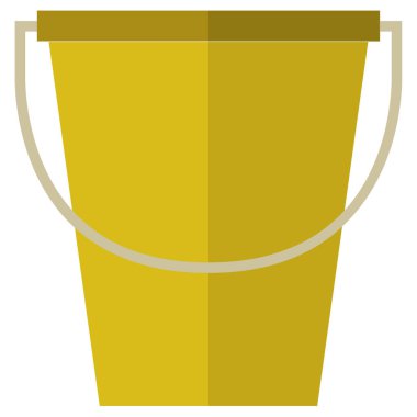 Kova vektör çizimi beyaz arkaplanda izole edildi