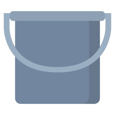 Kova vektör çizimi beyaz arkaplanda izole edildi