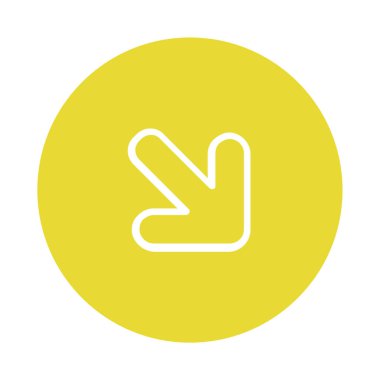 Web ve mobil uygulama tasarımınız için ok simgesi çizimi arkaplanı, ok logosu 