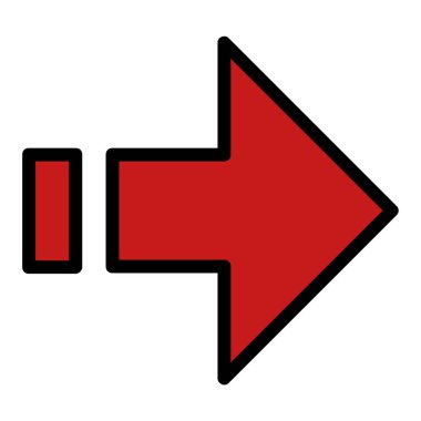 Ok. Web simgesi basit bir illüstrasyon. ok vektörü sembolü. 