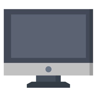 masaüstü bilgisayar izole edilmiş ikon web illüstrasyon tasarımı