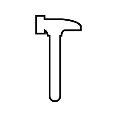 Çekiç ikonu vektör illüstrasyonu