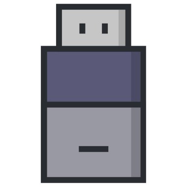 modern usb simgesi, vektör illüstrasyonu 