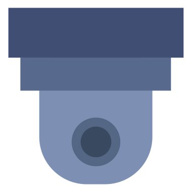 Güvenlik kamera simgesi beyaz arka plan üzerinde