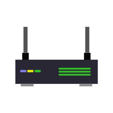 router simgesi vektör illüstrasyonu