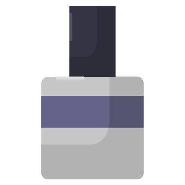 Düz bir arkaplanda izole edilmiş oje simgesi. 